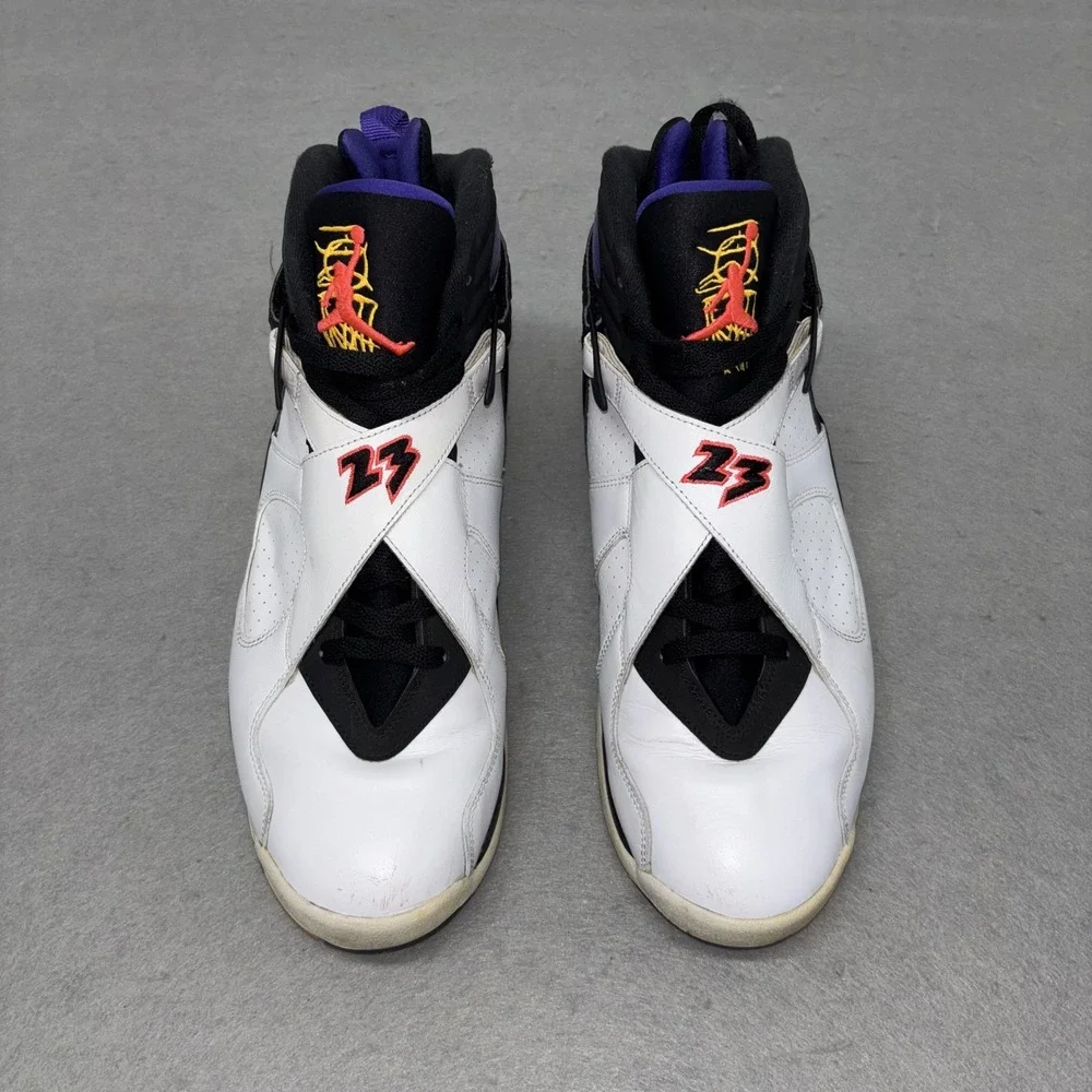 Jordan 8 Retro Three-Peat White Black True Red 305381-142 Mens 13